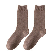 Chaussettes d'hiver pour homme – Résistantes à l'usure, absorbantes, épaisses et respirantes, noires, 1 paire