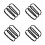 12Pièces Harnais Bébé Noir Polyvalent Pour Chaise Poussette 4