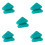 10Pcs Durable Silicone fork Base Green for Music Yoga 9