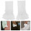4Paires Fausses Manchettes Polyester Blanches Élégantes Pour Costume 10