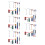 5Ensembles Jouets Mini Panneaux De Plastique Colorés 11