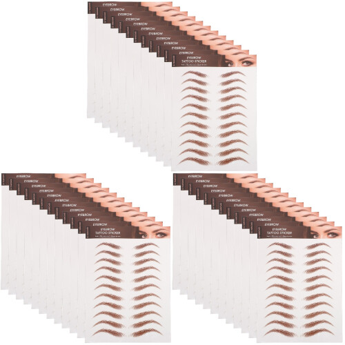 Pochoirs Sourcils Marron Papier Imperméables Pour 1