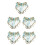 5Pièces Voile Bleu Ciel Accessoire Danse & 4