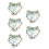 5Pièces Voile Bleu Ciel Accessoire Danse & 5