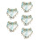 5Pièces Voile Bleu Ciel Accessoire Danse & 6