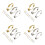 48Pcs Sturdy Copper Clip on Converter Non-Pierced Earring Accessories 6