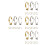 48Pcs Sturdy Copper Clip on Converter Non-Pierced Earring Accessories 7