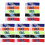 25Pièces Brassards De Football En Polyester Coloré 2