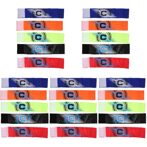 25Pièces Brassards De Football En Polyester Coloré 1