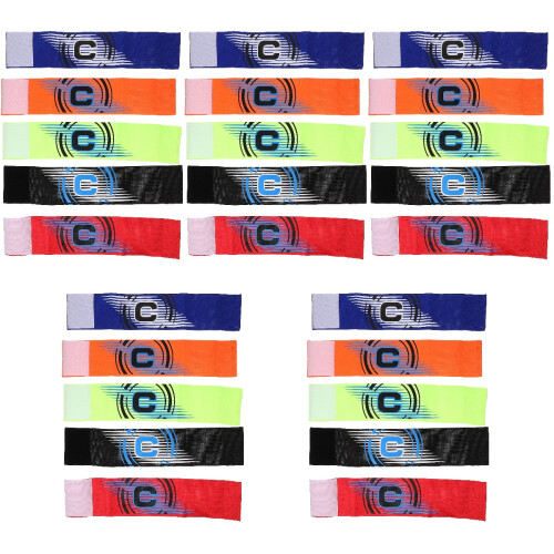 25Pièces Brassards De Football En Polyester Coloré 2