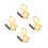 4Pcs Optical Splitter with Lc Fiber Connectors for Setup 4