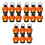 18Stk Orange LED Kürbislaternen PP Für Halloween 5