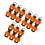 18Stk Orange LED Kürbislaternen PP Für Halloween 10