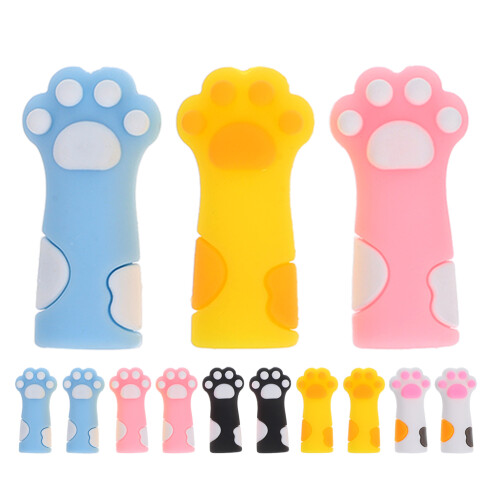 54Pièces Capuchons Chat En Silicone Assortis Pour Crayons De 1