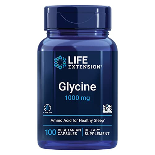 Glicina, 1,000 mg, 100 Cápsulas Vegetarianas