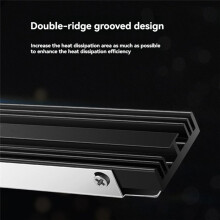 M.2 NGFF NVME 2280 SSD Heatsink with Thermal Pad Cooling Cooler Radiator Aluminum Alloy for PS5 Desktop PC Heatsink