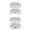 4Sets Silver Security Camera Mount Bracket Plastic with Flexible Angle 4