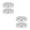 4Sets Silver Security Camera Mount Bracket Plastic with Flexible Angle 5