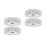 4Sets Silver Security Camera Mount Bracket Plastic with Flexible Angle 8