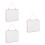 3Pièces Mini Tableau Magnétique Rose Pour Et Déco Murale 5