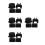 16Pièces Kit Réparation Pivot ABS Noir Adapté Et 4