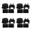 16Pièces Kit Réparation Pivot ABS Noir Adapté Et 9