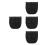 4Pcs Motorcycle Black Tool Roll Bags for 155 Seat Storage 6