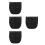 4Pcs Motorcycle Black Tool Roll Bags for 155 Seat Storage 8