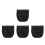 4Pcs Motorcycle Black Tool Roll Bags for 155 Seat Storage 9