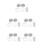 25Pcs Durable Transparent Glass Optical Lens Kit for Science Education 10