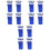 12Pcs Multi Plastic Shower and Kitchen Floor Drain Backflow Preventer 6