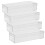 8Pcs Clear Plastic Storage Boxes Small Organizer Desktop Storage Case 2