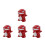 4Pièces Taille-Crayons Manuel Rouge Pour Enfants École 9