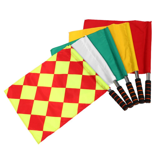 10Pièces Drapeaux Arbitre En Acier Tissu 2