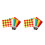 10Pièces Drapeaux Arbitre En Acier Tissu 7