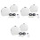 3St Lenzendoos Met Spiegel Wit En Draagbaar Lensbehoud Kit 3