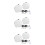3St Lenzendoos Met Spiegel Wit En Draagbaar Lensbehoud Kit 8