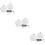 3St Lenzendoos Met Spiegel Wit En Draagbaar Lensbehoud Kit 9