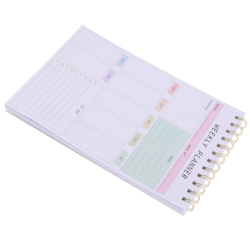 5Pièces Planner Hebdomadaire Portable En PP 2
