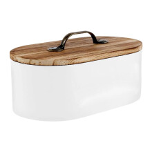 Porte-tampons, organisateur de salle de bain blanc