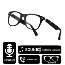 Occhiali audio intelligenti con microfono e altoparlante, neri (1 paio)