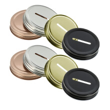 Mason Jar deksels met muntgleuf (8 stuks)