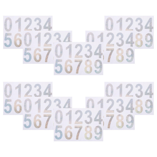 40Sets Multi -Adhesive Number Stickers for Outdoor Use 2