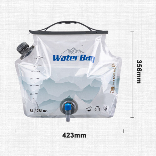 Travel Water Storage Bag 8L Large Capacity Foldable Water Container with Handle 1