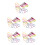 120Pièces Marqueurs Verres De Vin Silicone Multicolores 3