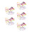 120Pièces Marqueurs Verres De Vin Silicone Multicolores 6