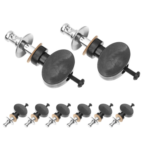 32Pcs Ukulele Tuning Pegs Black Metal Plastic Durable Round Handle Set 1