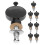 32Pcs Ukulele Tuning Pegs Black Metal Plastic Durable Round Handle Set 3