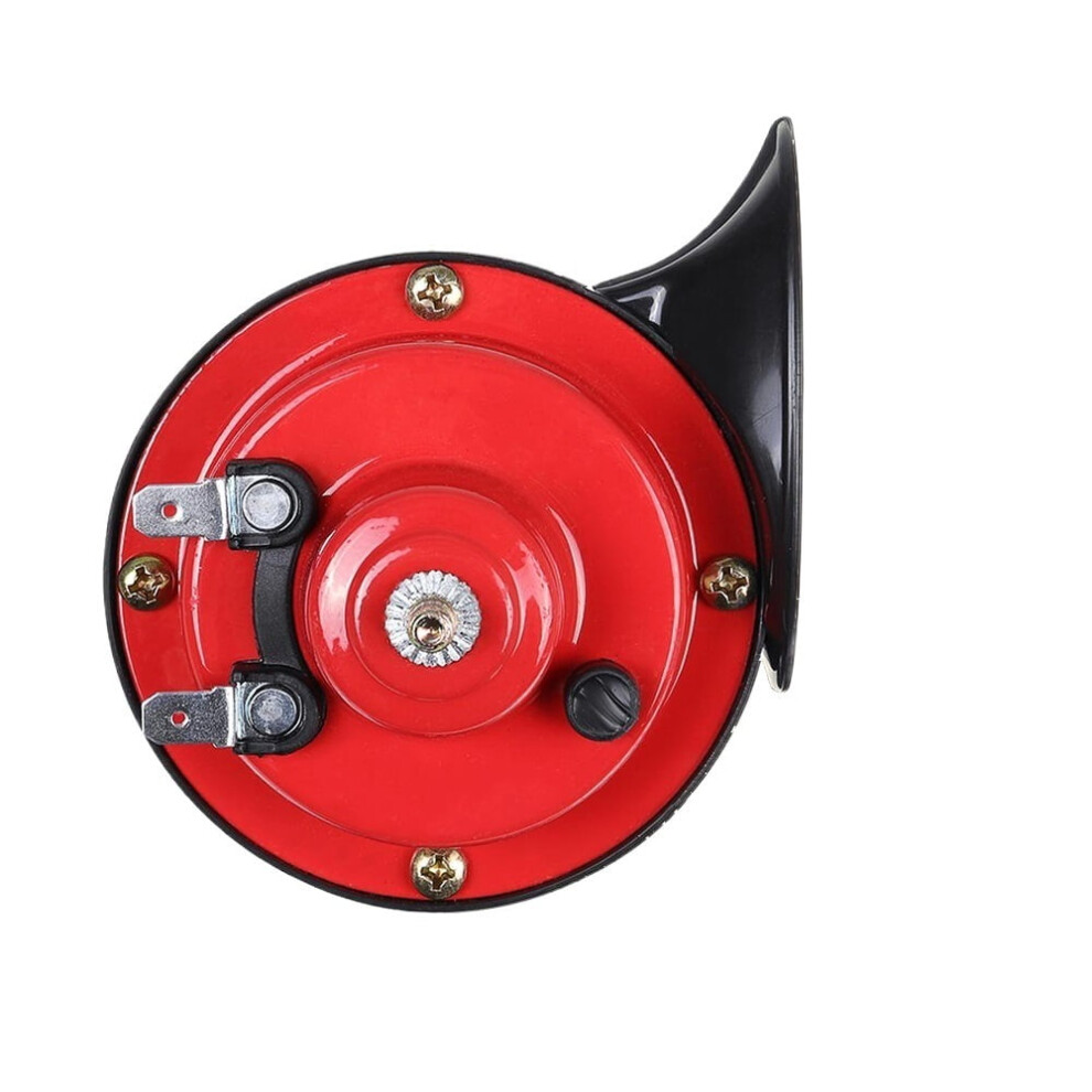 12V Super Loud Car Horns Pair Waterproof Electric Sound Red 9097180930679