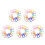 80Pcs Versatile Silicone Pacifier Rings Soft Multi Colored Baby Clips 5